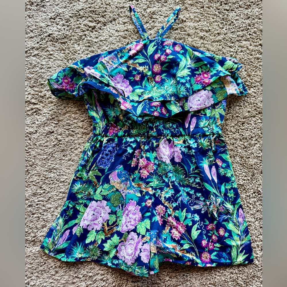 Janie and Jack Girls Size 6 Floral Romper